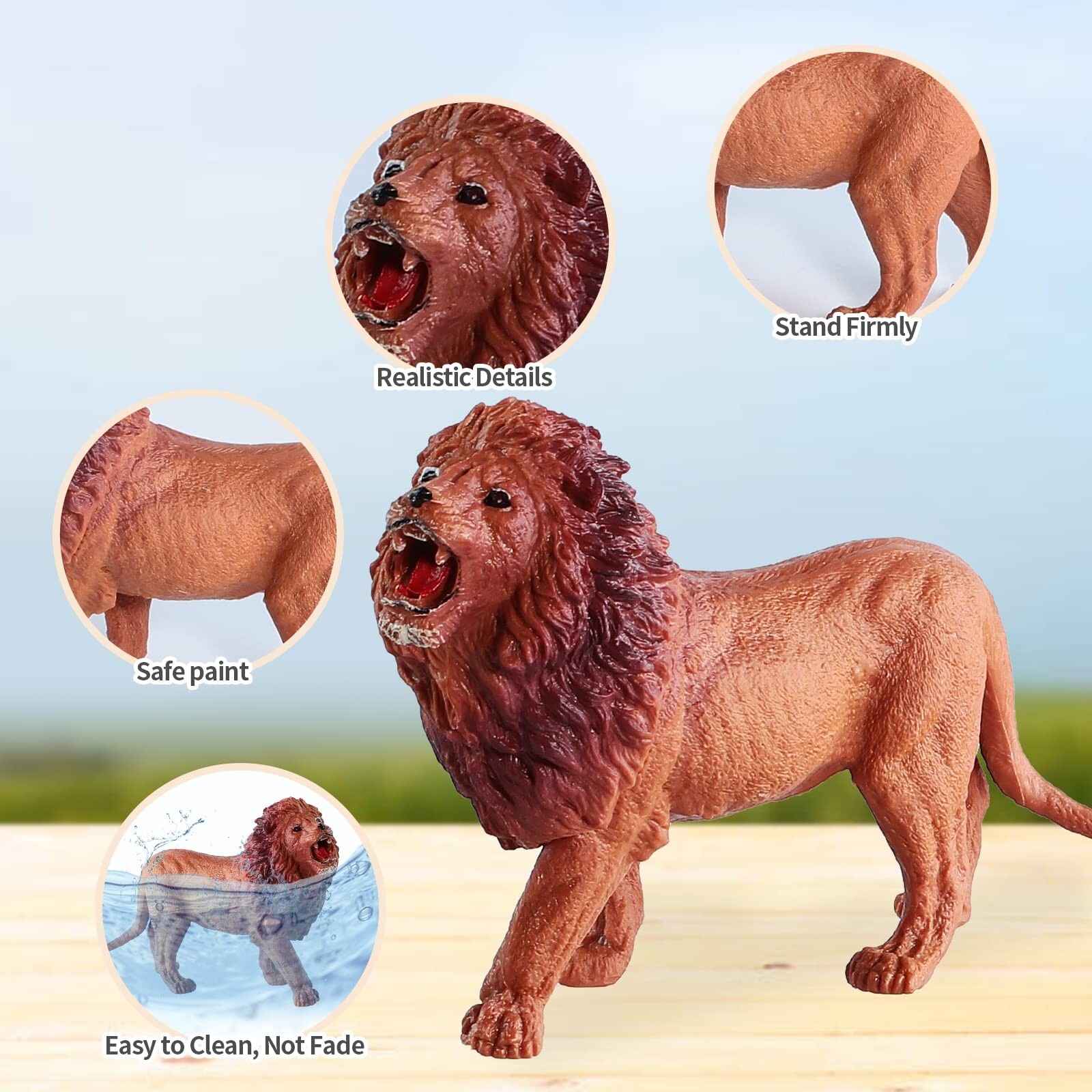 31 Pcs Safari Animals Figures Including 24 Realistic Jungle Playset Toys Zoo ...