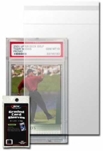 New (200 ct) BCW Resealable Graded Card Sleeves- Trading Card Poly Sleeves
