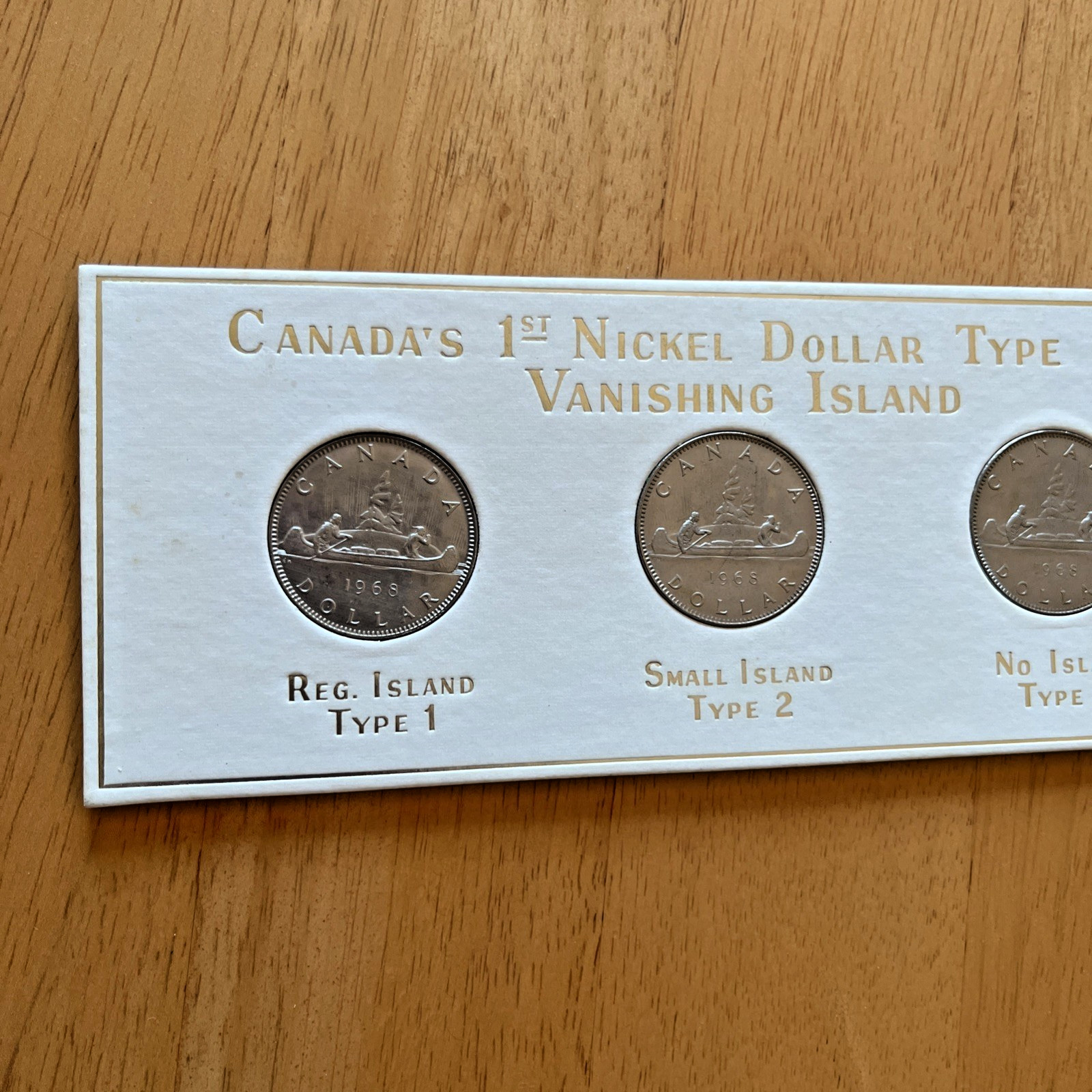 Canada's 1st Nickel Dollar Type Set Vanishing Island