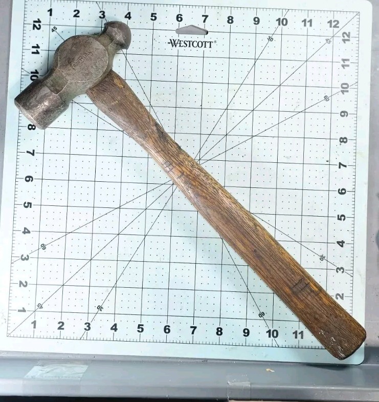 Vintage 2 Pound Craftsman M Mark Ball Peen Hammer