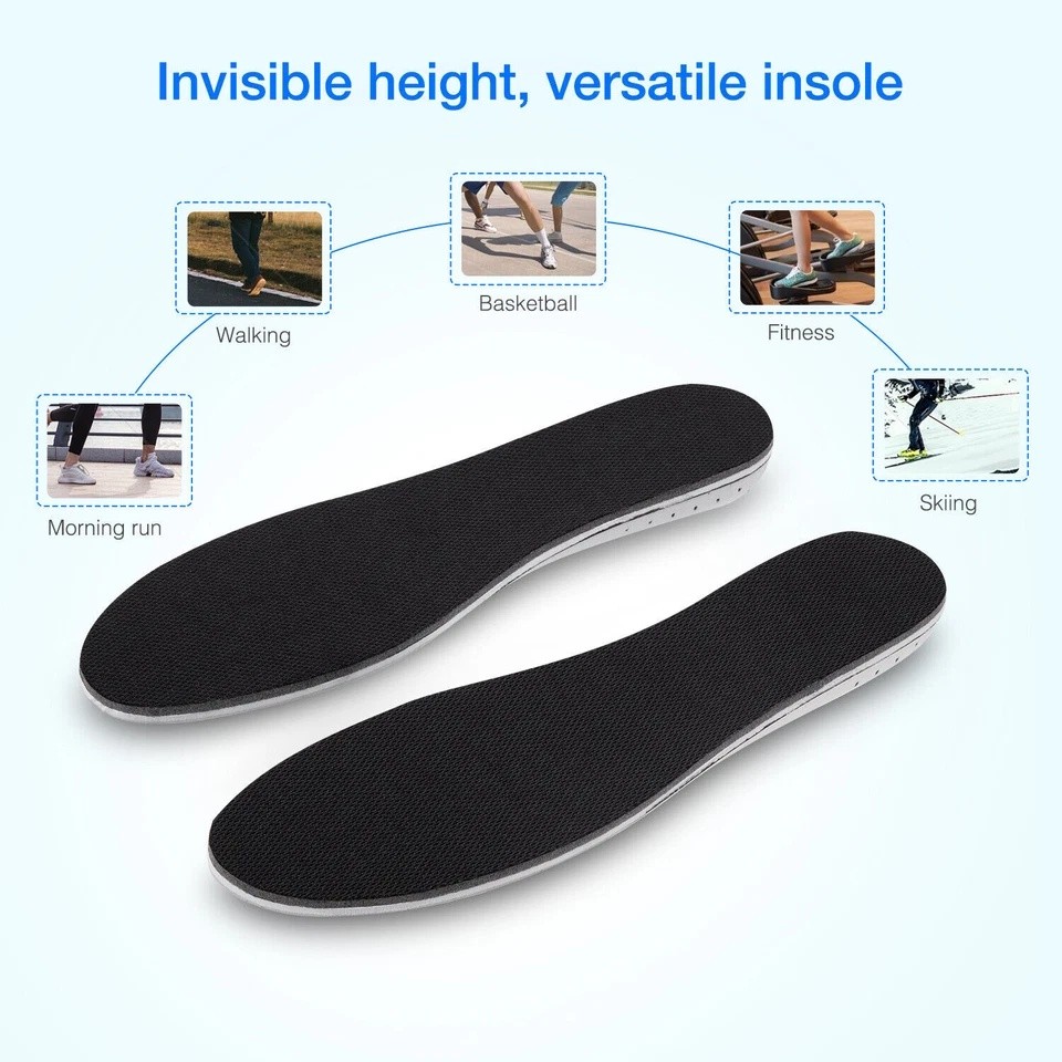 Shoe Lift Height Increase Insole Foot Pad Insert Riser Footpad Unisex