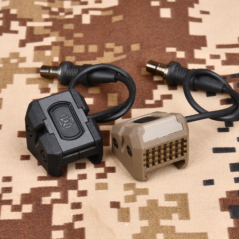 Tactical Light Remote Pressure Switch Button For SF Hunt Light PEQ15 NGAL Laser