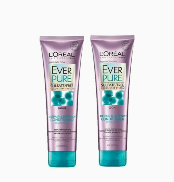 L'Oreal Paris EverPure Sulfate Free Repair & Defend Conditioner 8.5 oz - 2 PACK