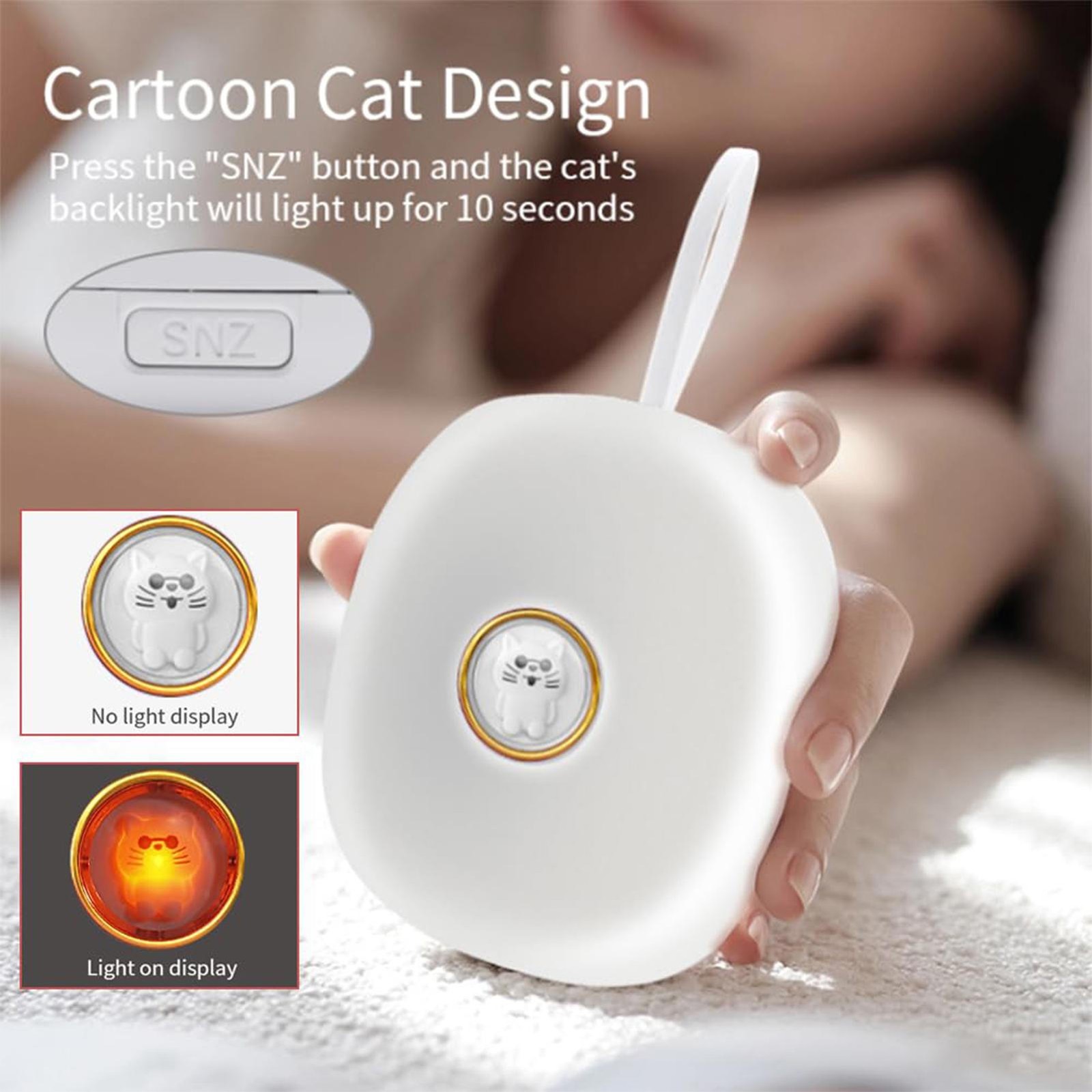 Silent Vibration Alarm Clock Students Wake Up Strong Wake LED Digital Clock