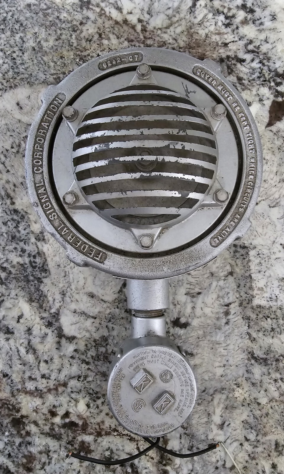 Federal Signal Explosion-Proof Signal ▪︎ Vibrating Horn 41X PRICED TO MOVE