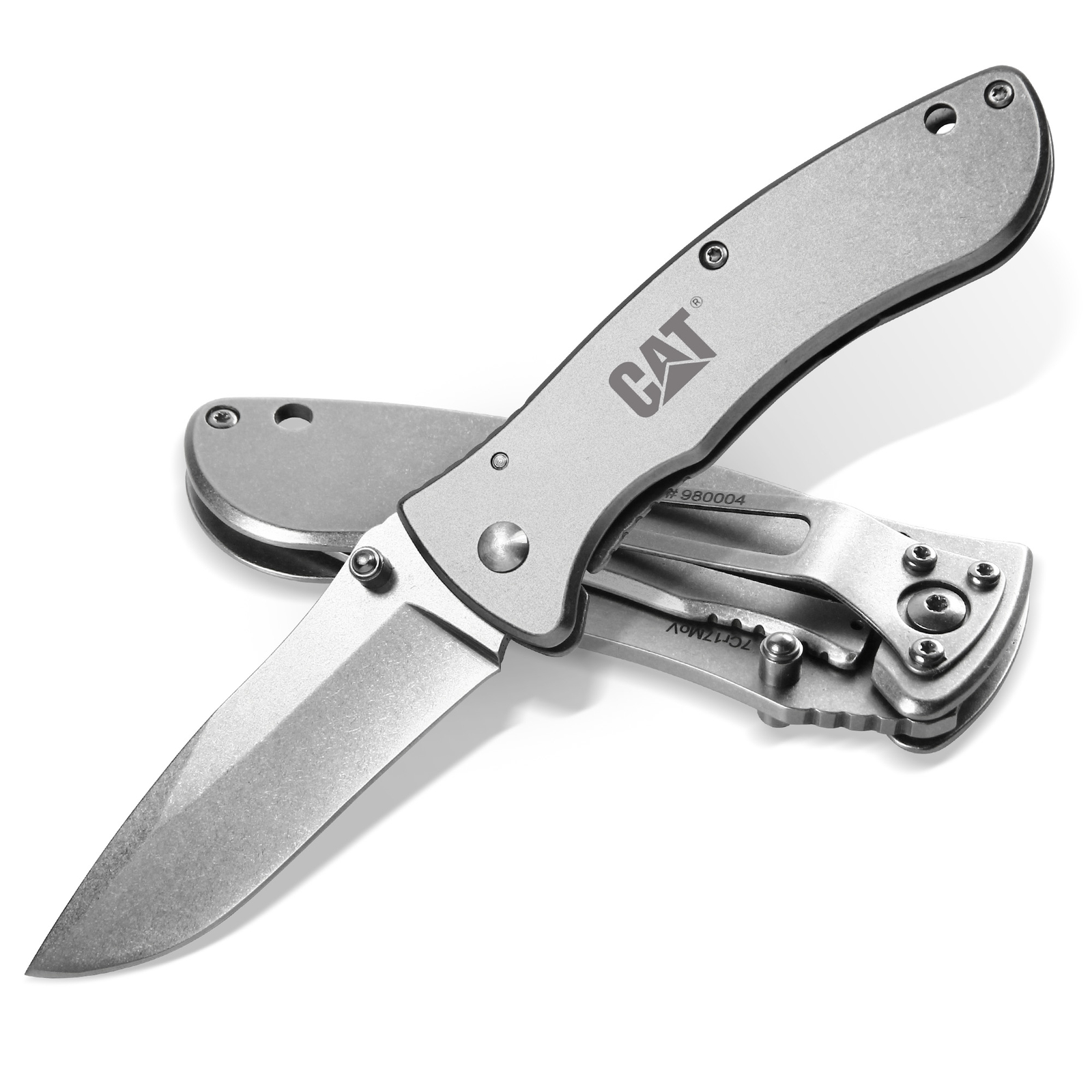 Cat 7 Inch Drop Point Folding Knife - 980004