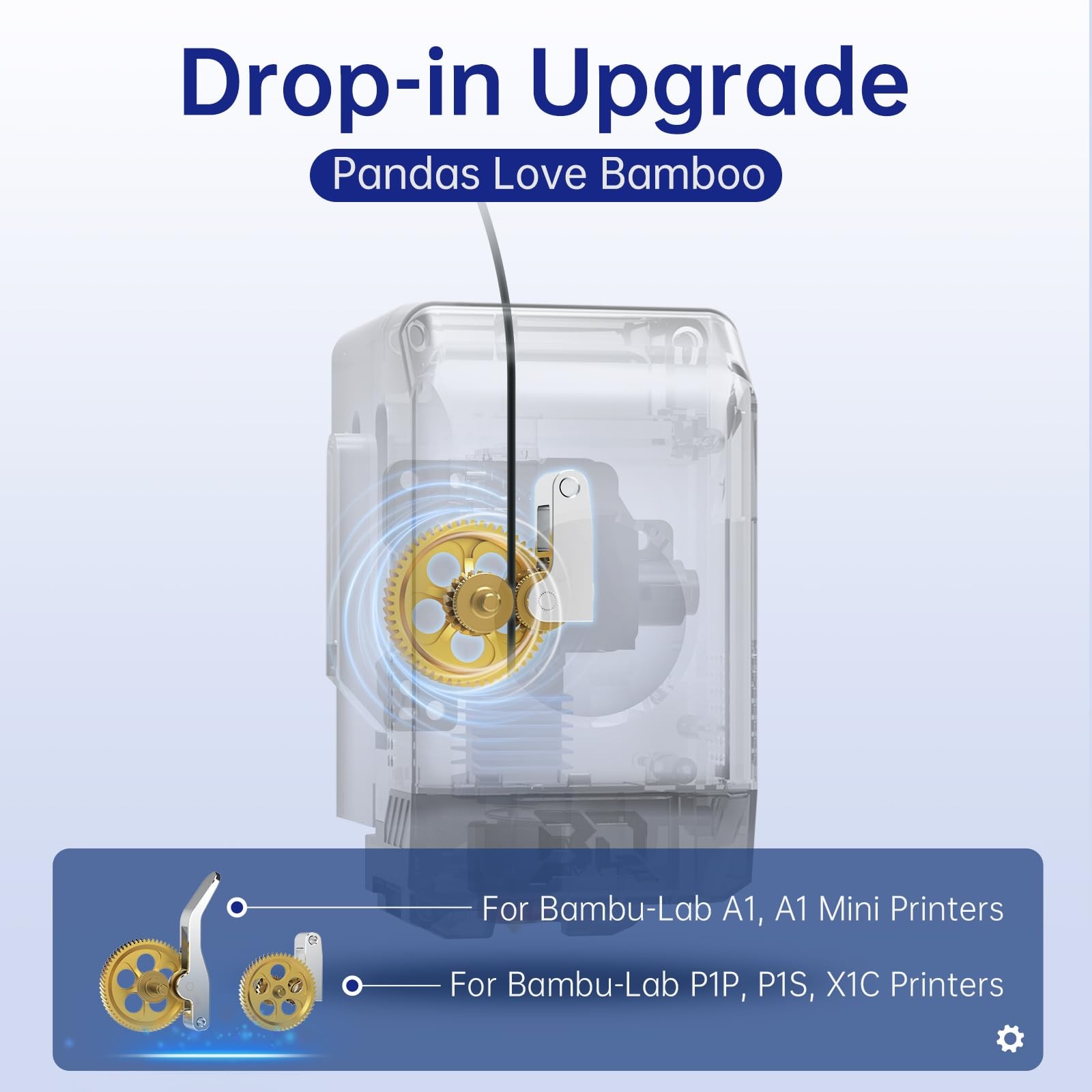BIQU Panda Claw Upgraded Extruder Brass Gear Compatible with Bambu-Lab...