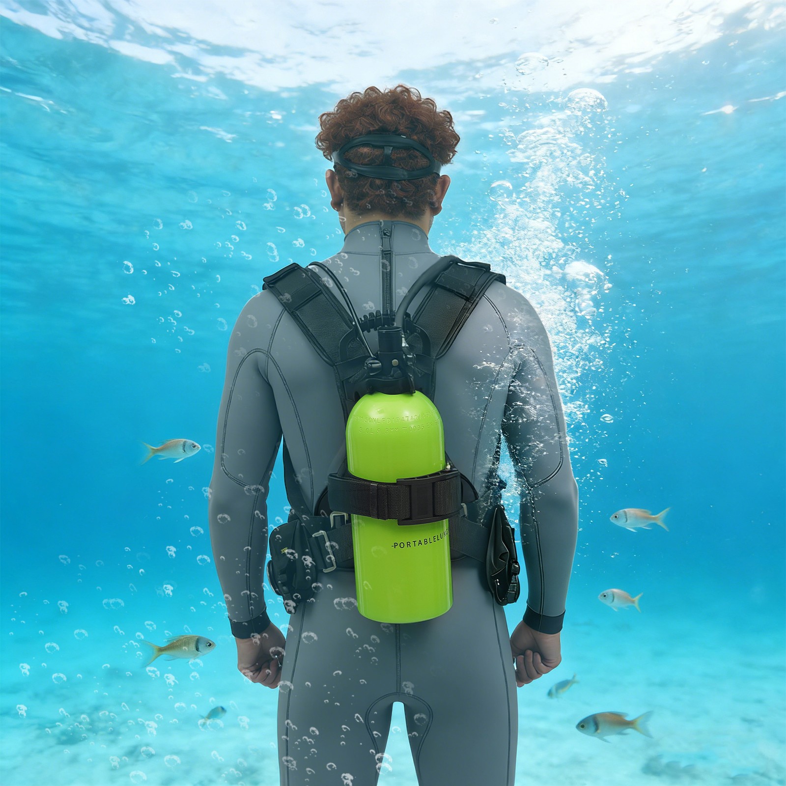 Scuba Tank Kit 3L Diving Scuba Tank Diving Equipment Scuba Tank For Snorkeling