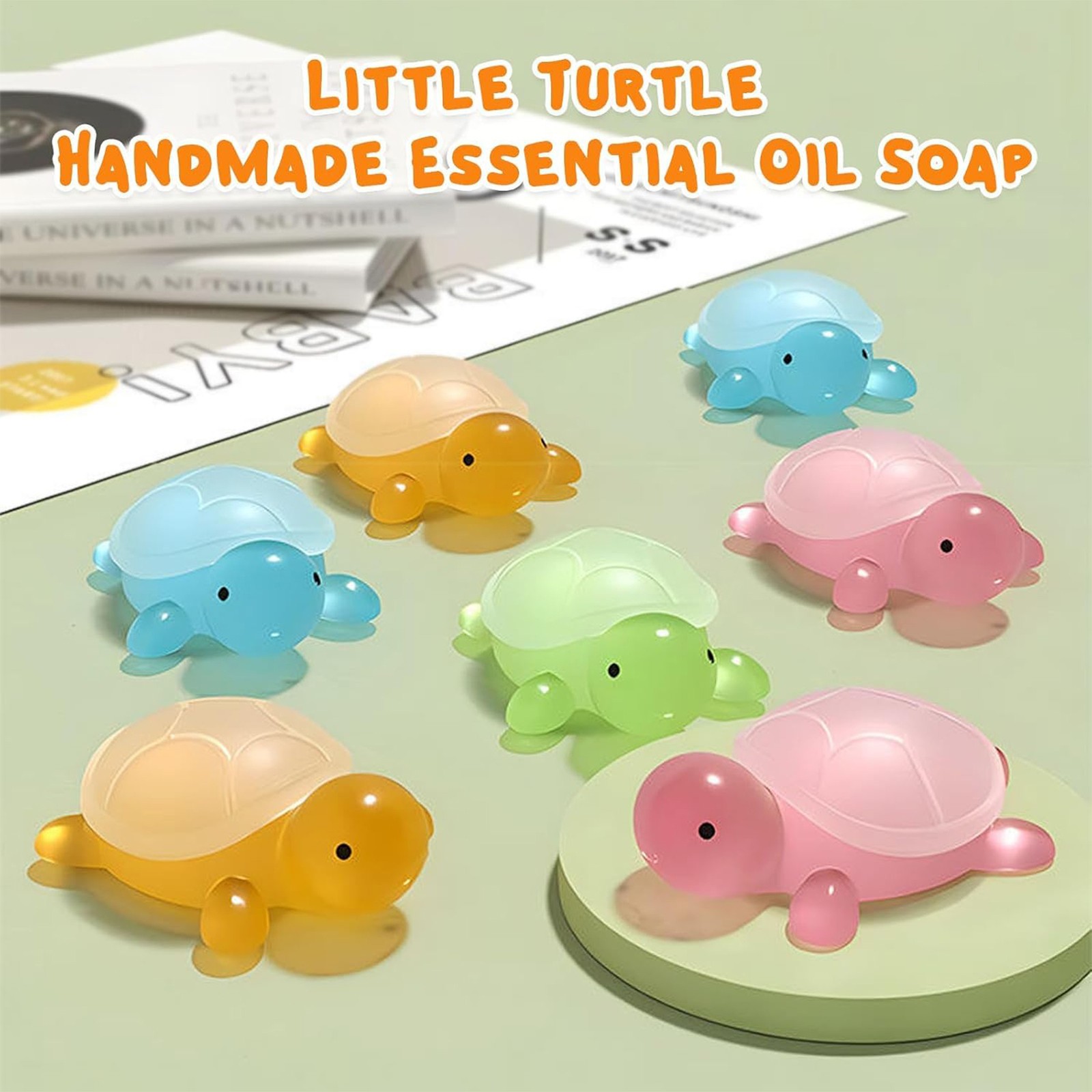 Moisturizing Kids Bath Soap Turtle Shape 4X Creative Cute Soap Cleansing