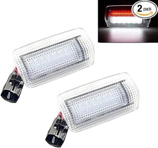 Full LED Side Door Panel Courtesy Warning Light Lamp Assembly Color: Red+White