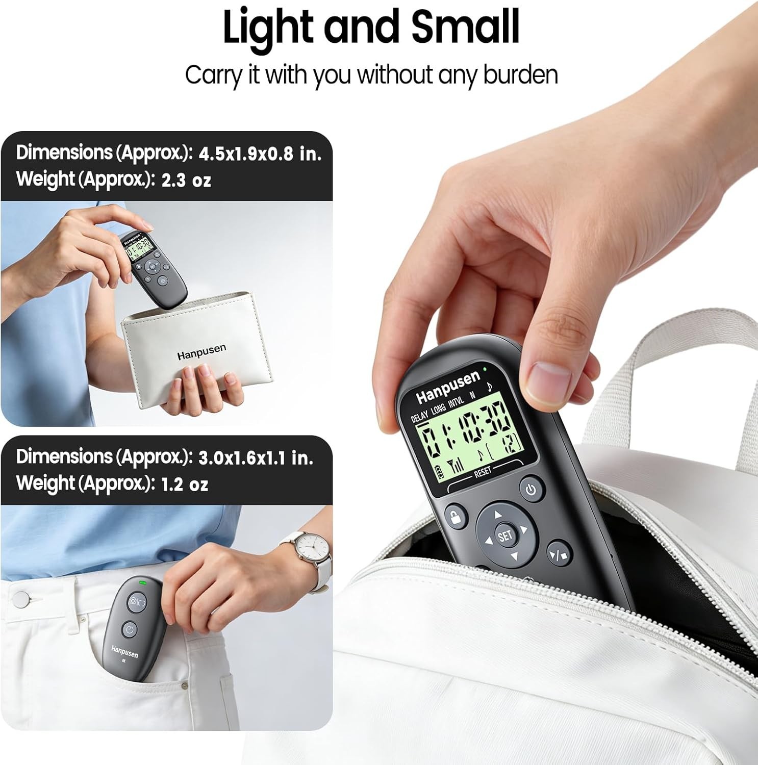 Rechargeable Camera Remote Control with Timer Intervalometer, Wireless