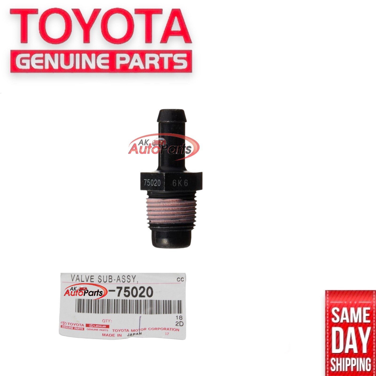 99 - 00 TOYOTA 4RUNNER 2.7L 3RZ VENTILATION VENT VALVE PCV VALVE OEM NEW