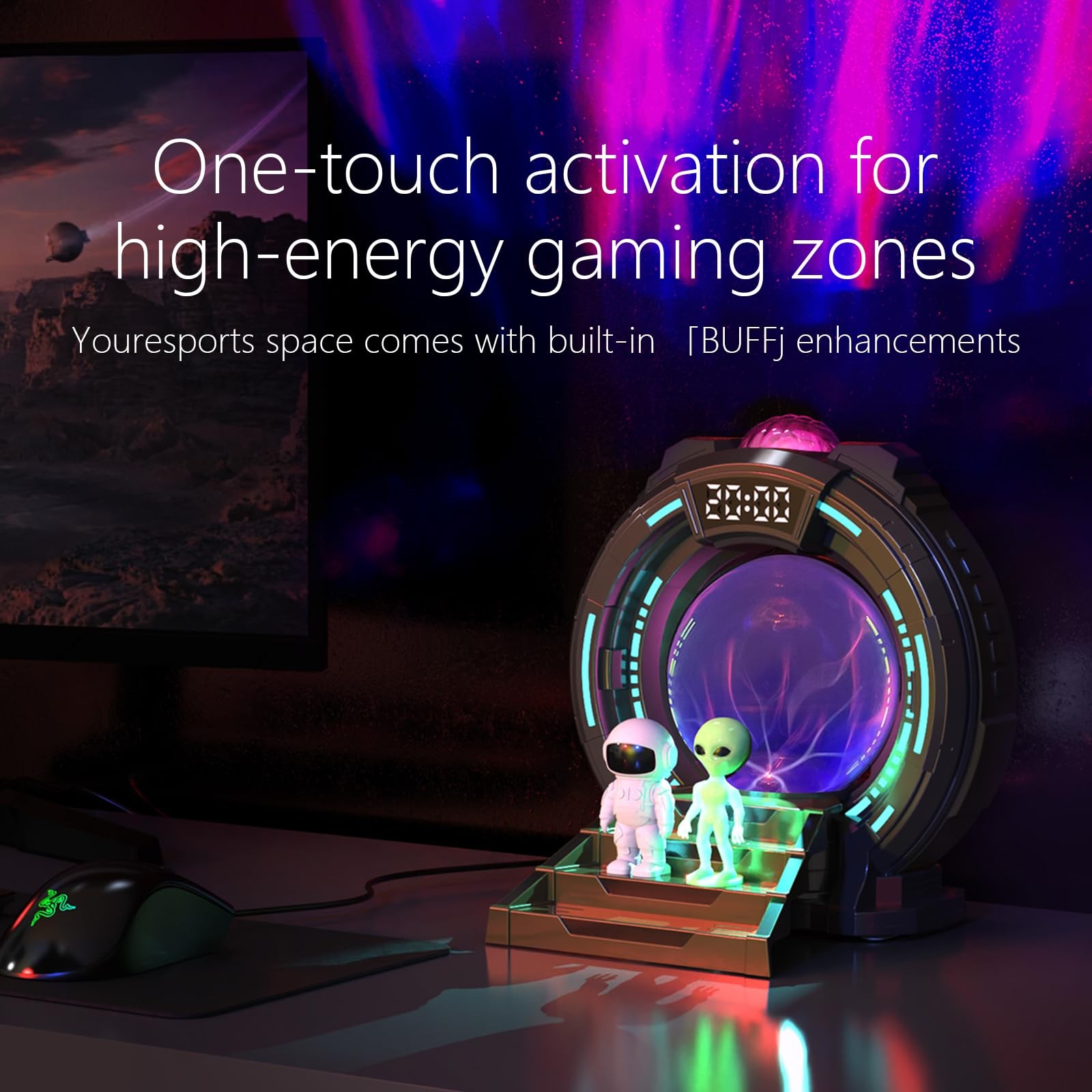 Astronaut Aurora Star Sky Projector,Plasma Globe Lamp/Star Light Projector fo...