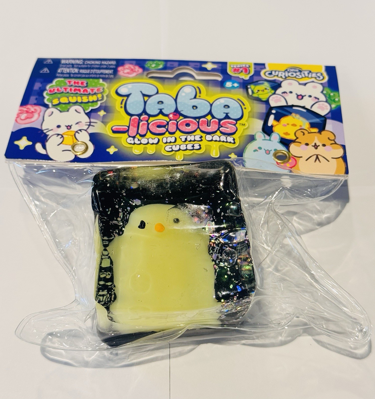 *NEW TABA Squishy Taba - licious Glow in the dark Cubes Chick Orb Curiosities