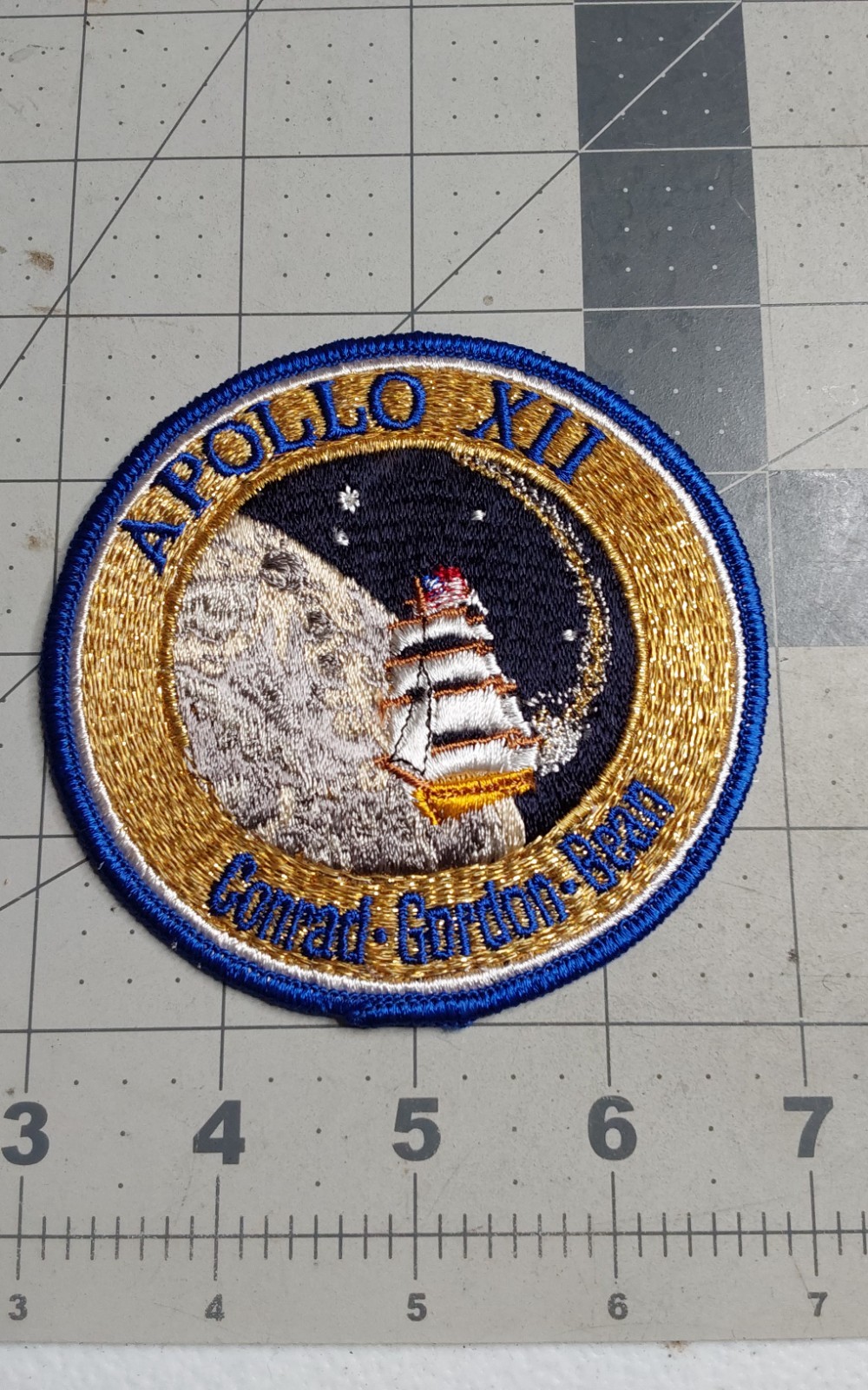 1970s Apollo XII Conrad Gordon Bean NASA Patch