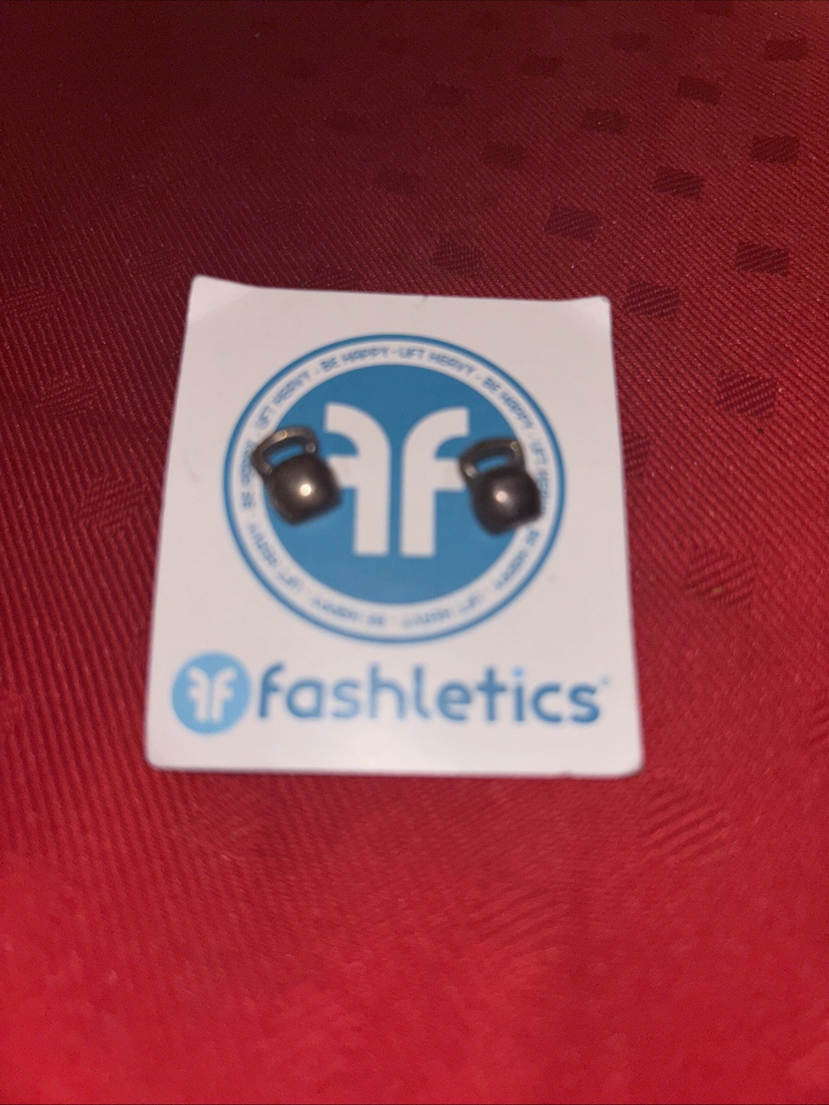 Rare Kettle Bell Earrings Fashletics - Estate Find