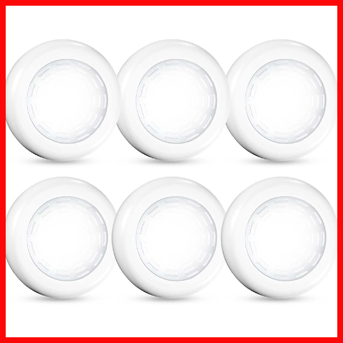 Vicox Tap Light 6 Pack Portable Led Puck Touch Night Lights - Battery Operated