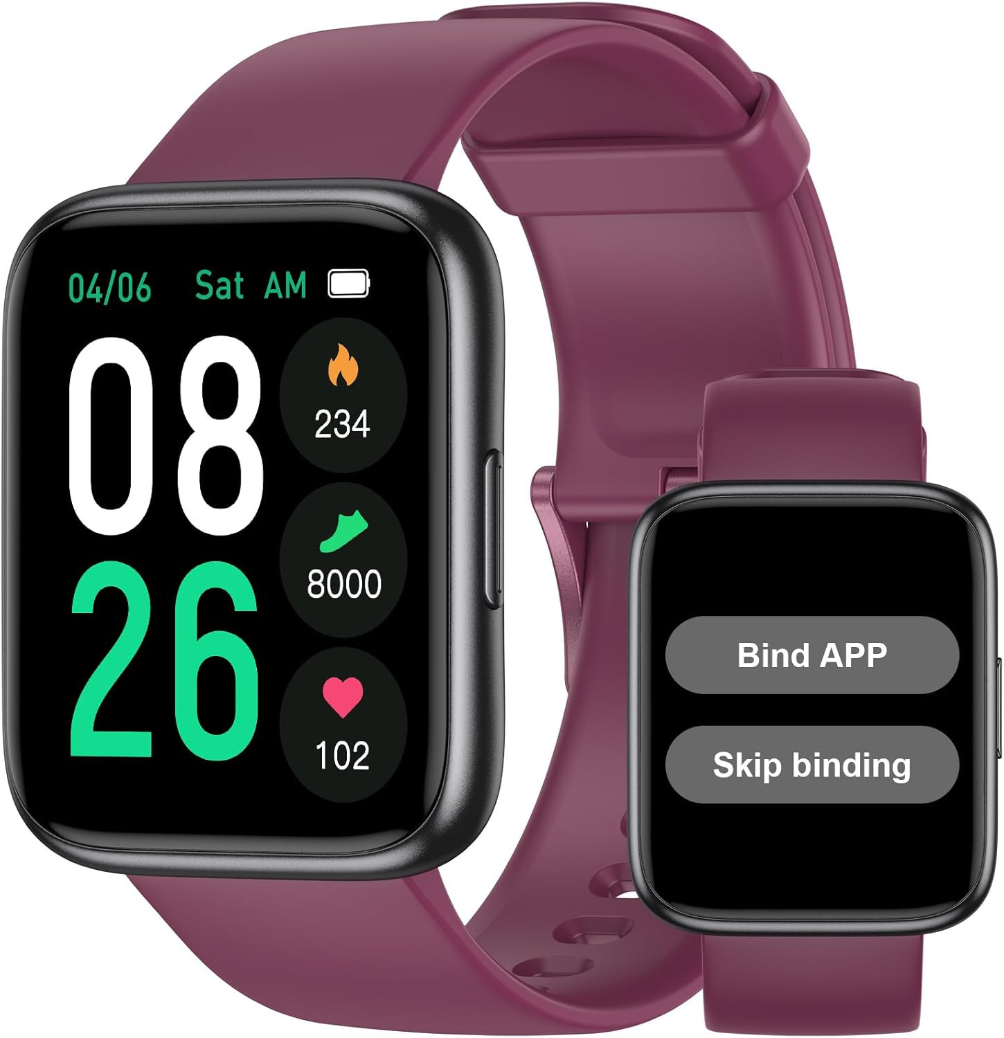 Pedometer Watch Senior Friendly No App/Phone Required, Waterproof Fitness Tra...