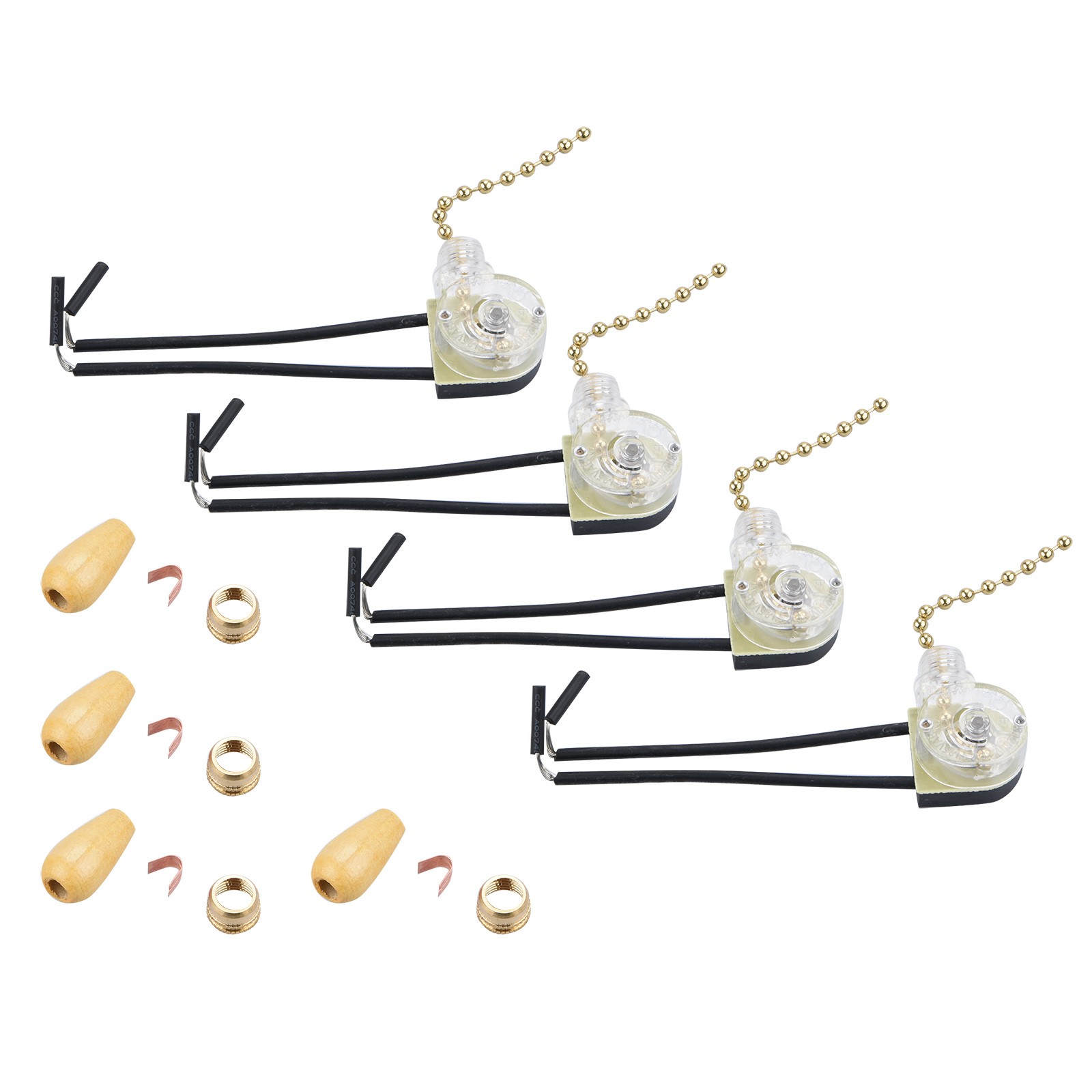4* Replacement Universal Ceiling Fan Wall Light Chain Type Pull Switch