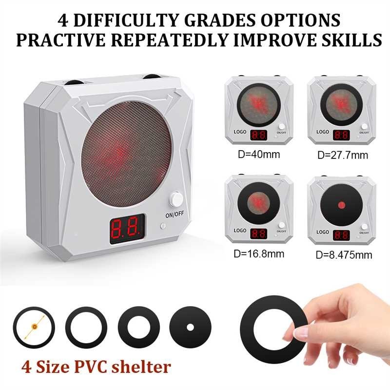 1pc 9mm Dry Fire Laser Trainer + 1pc 1352 Electronic Target