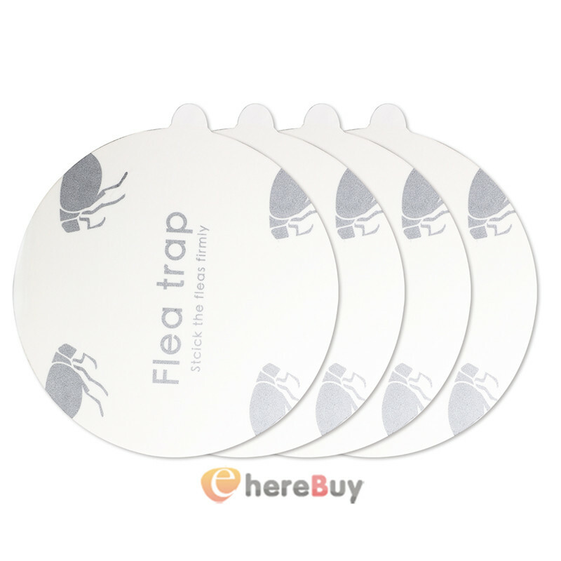 1~10X Disposable Flea Trap Sticker Sticky Dome Flea Trap Refill Flea Glue Discs