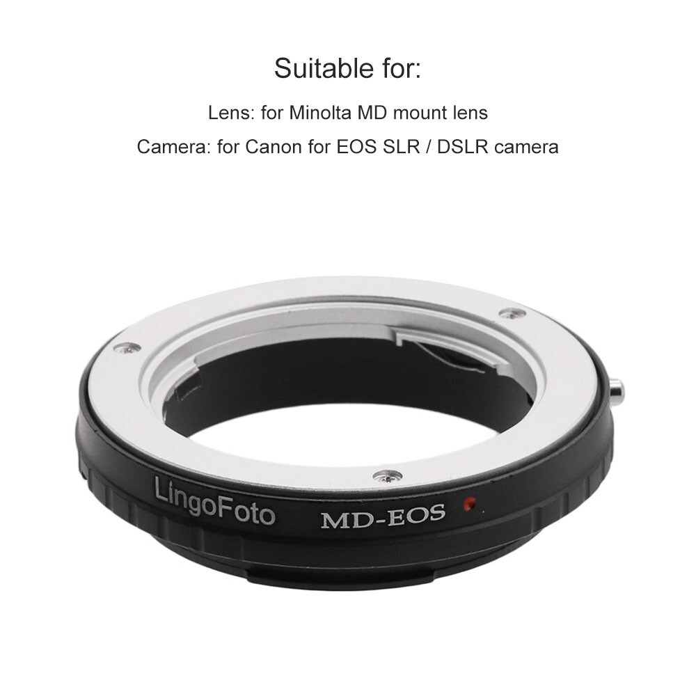 MD-EOS Metal Lens Adapter Ring for Minolta MD Lens to EF EF-S Mount EOS Camera
