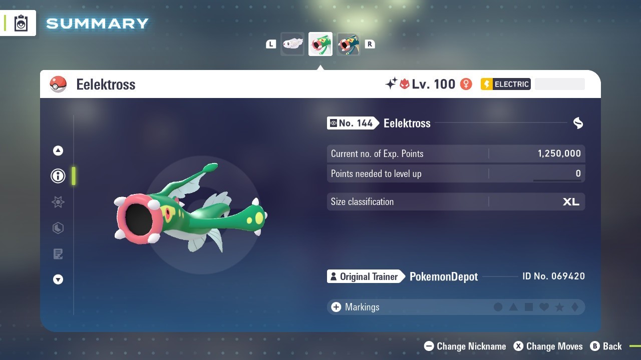 6IV Shiny Eelektross Pokemon Legends ZA *SAME DAY*
