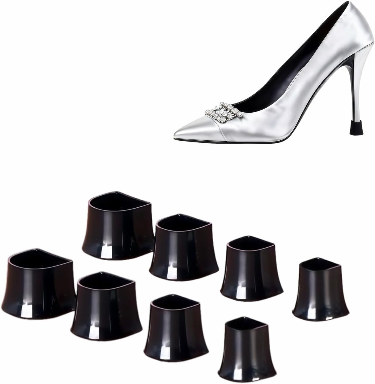 4 Pair High Heel Protectors Multi-Size Stoppers for Grass Gravel Outdoor Wedding