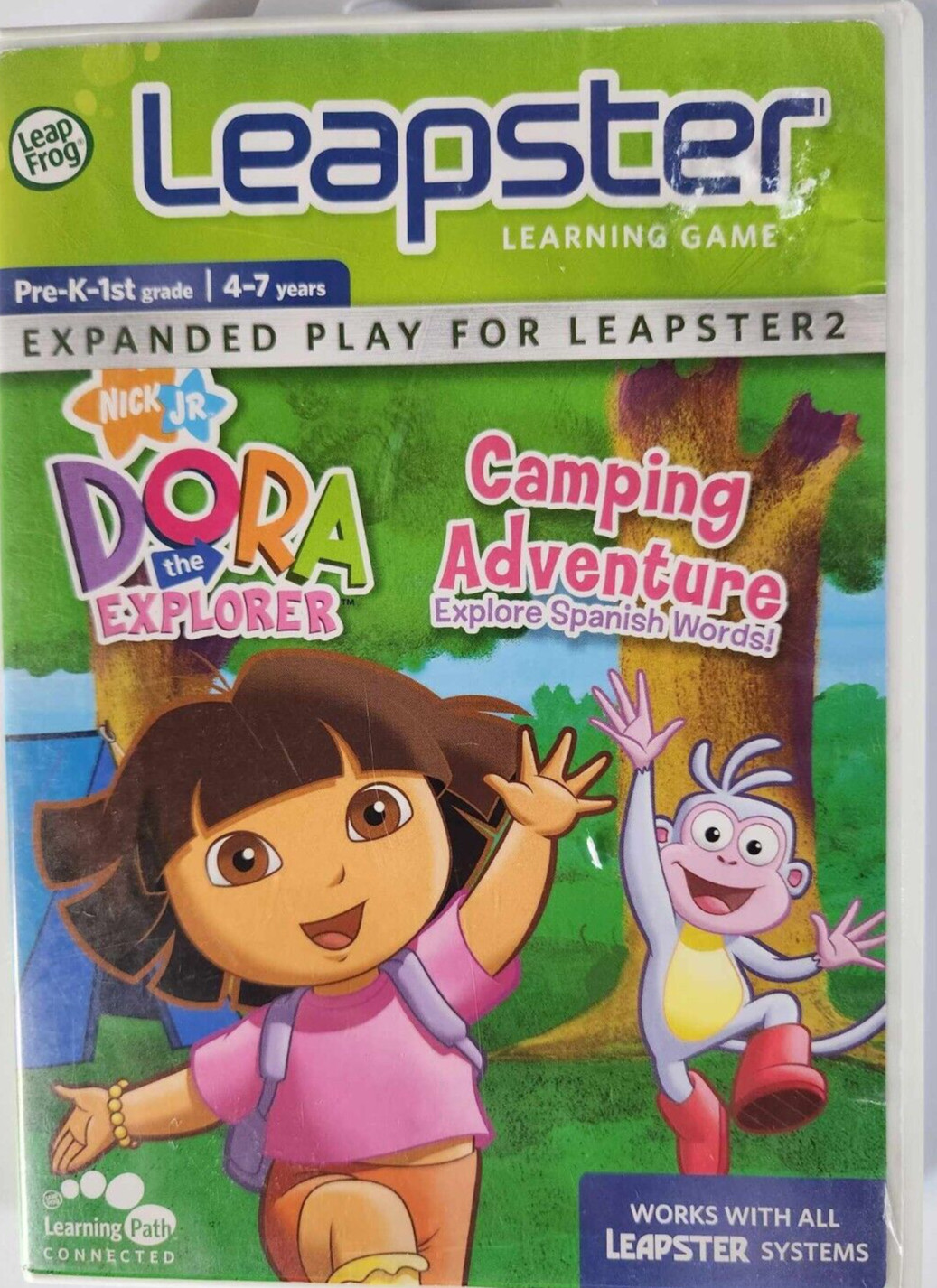 Dora The Explorer Camping Adventure Leapfrog Leapster Learning Game Used