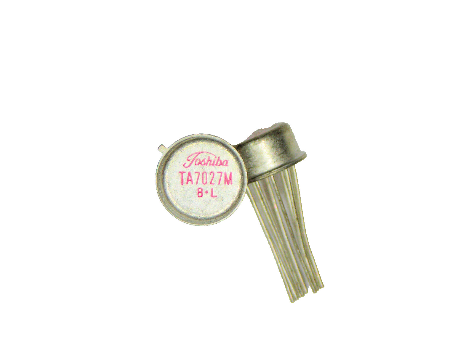 TA7027M  "Original" Toshiba  10P CAN TO-5 case  IC  1  pc