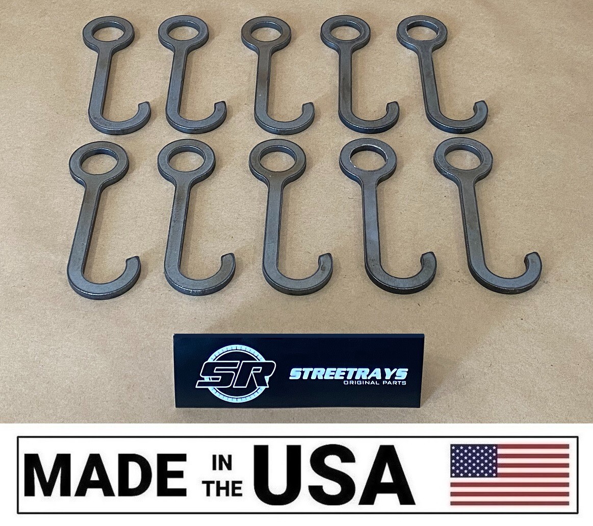 [SR] 6" Steel Target Gong Round Hook Hanger FOR 3/4" Pipe & Conduit (Set of 10)