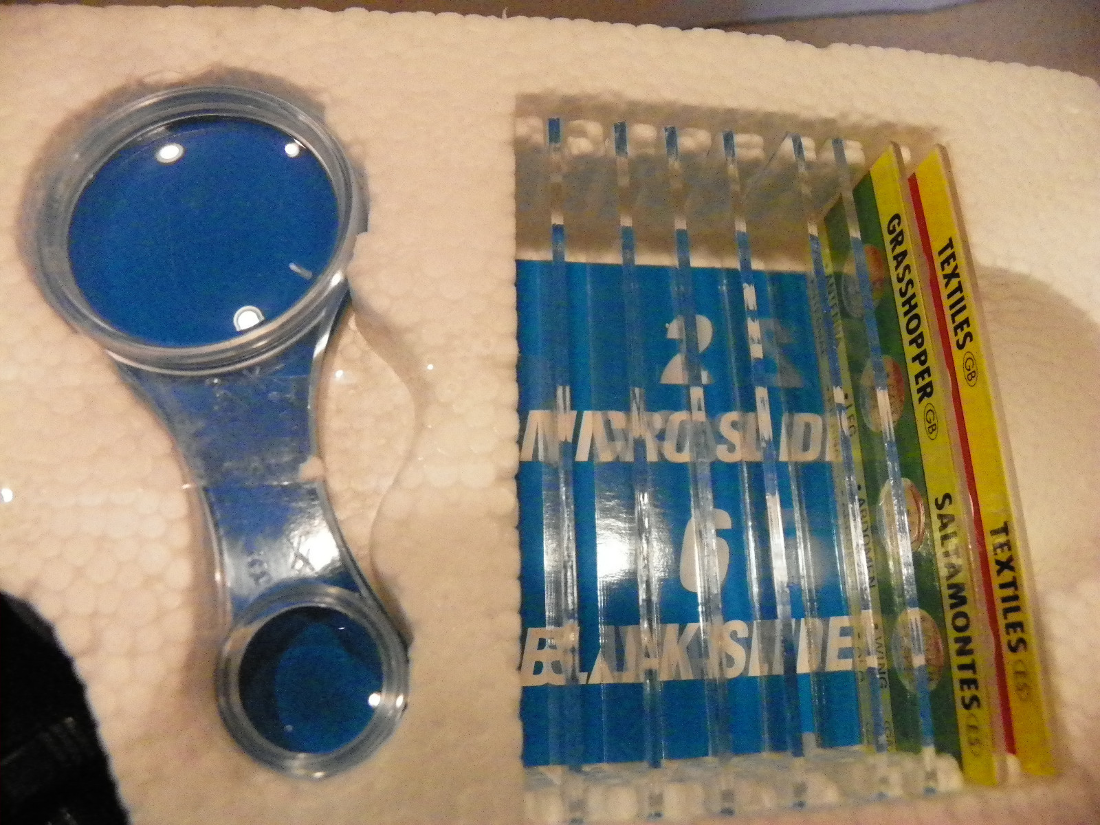 Science Tech MICROSCOPE Set Instructional CD 2 prepared slides