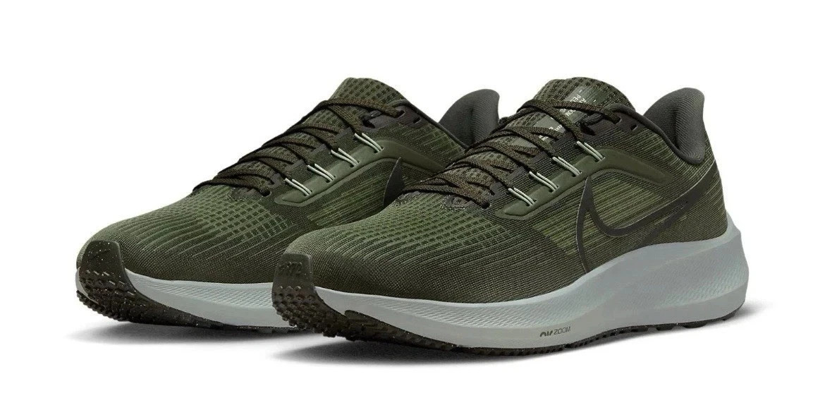 Nike Air Zoom Pegasus 39 Men's Shoes Olive Green White Multi-Sz DH4071 300