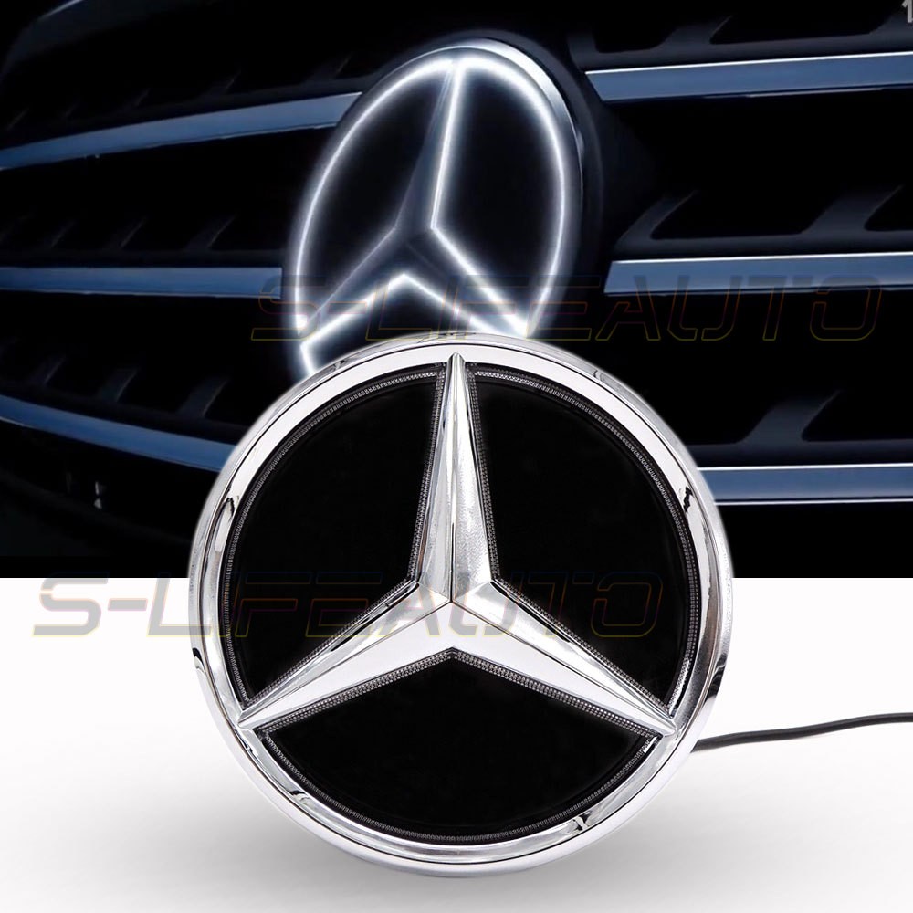 Twist Mirror Glowing Led Emblem Logo Grill Light For Benz C CLA E CLS GLK Class