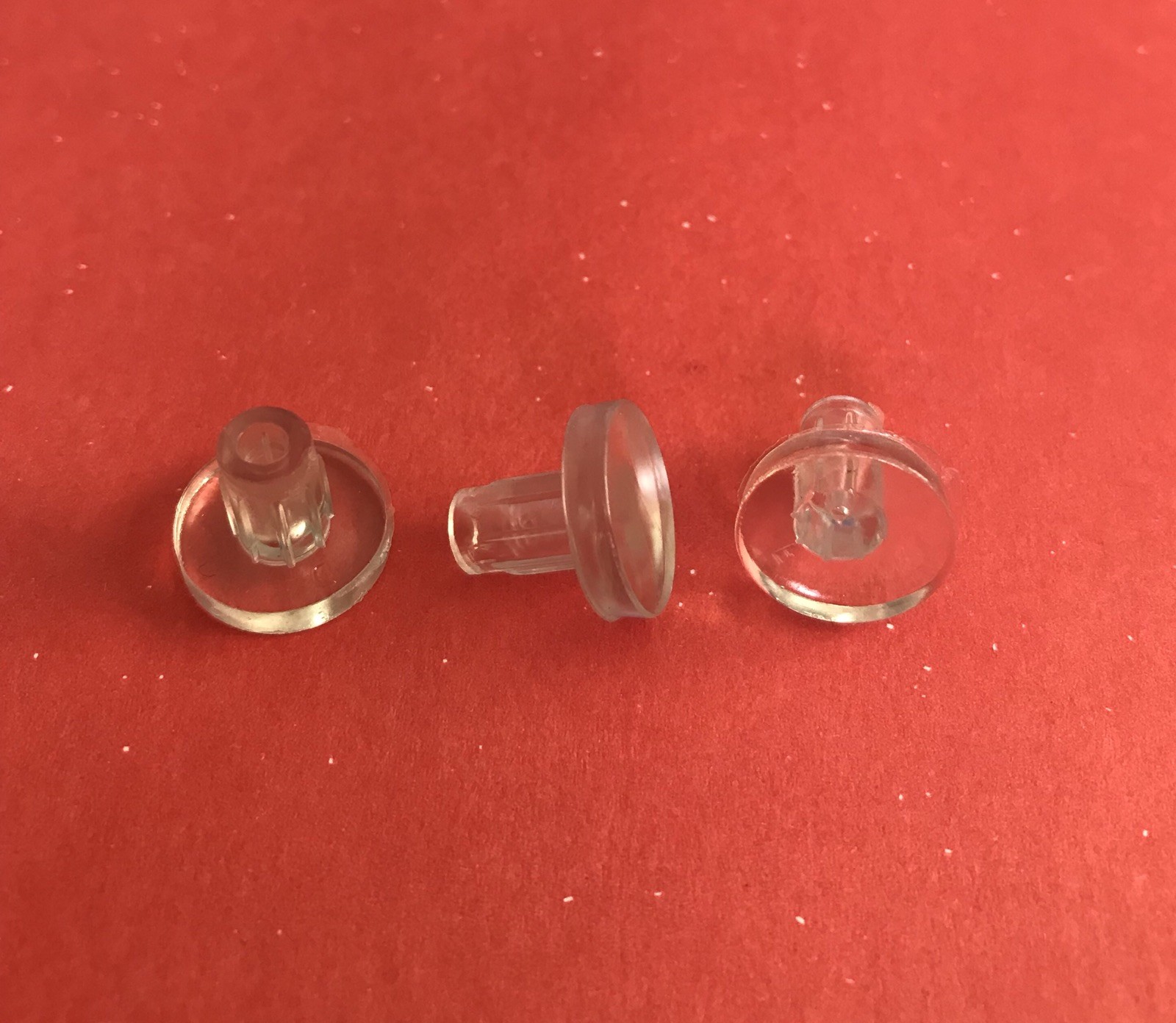 12 Clear Vinyl Bumpers for glass table tops / outdoor /patio furnitures 
