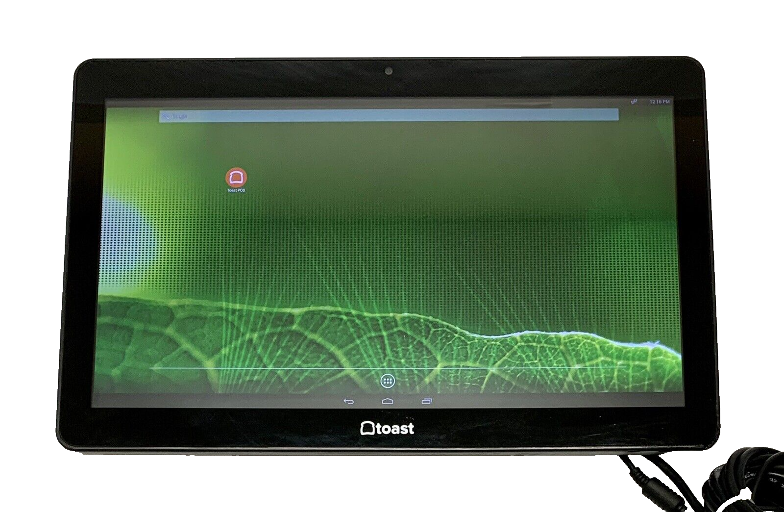 Elo MSM8690 Touch Screen Tablet W/ Toast POS, Ethernet & Power Adapter Cables