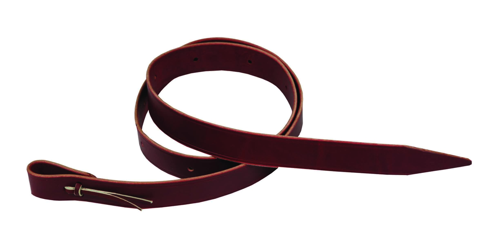 Berlin Custom Leather Burgundy Latigo Leather Saddle Tie 1 3/4 in W x 7 Ft L