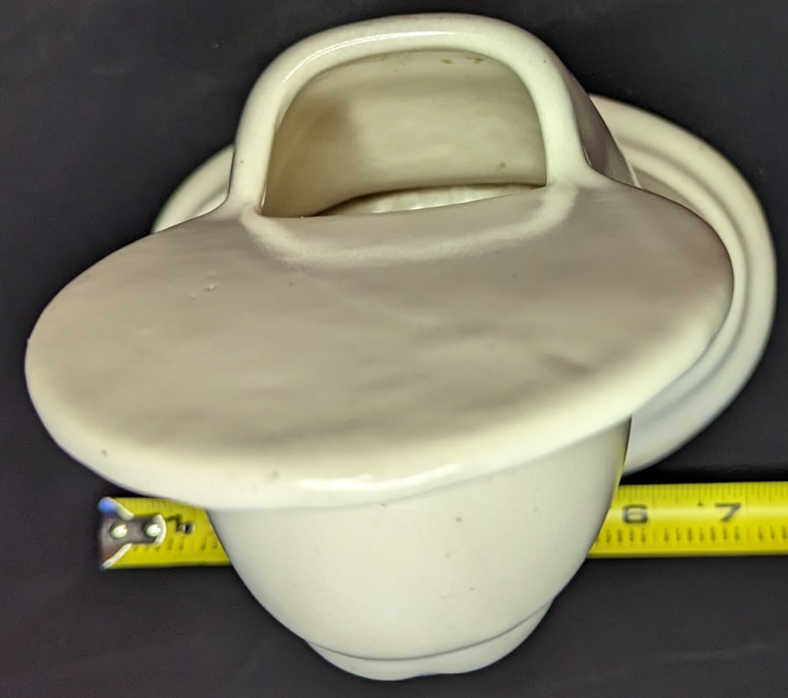 Vintage Monmouth Pottery Madonna Mother Mary White Planter #359