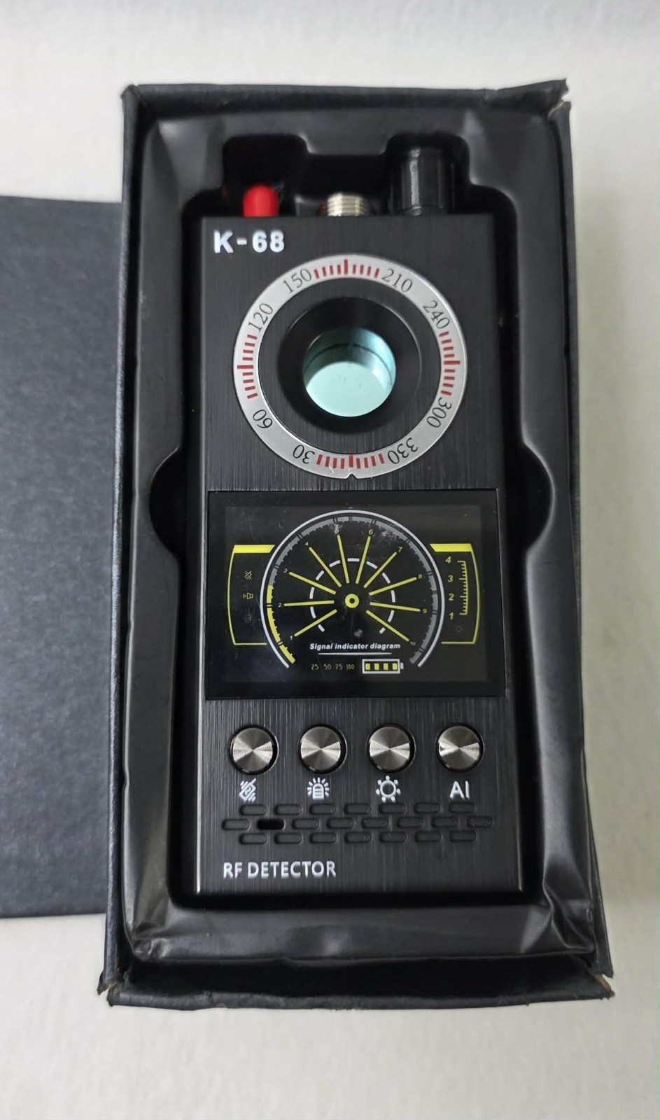 K-68 Wireless RF Camera & Bug Detector “1MHz-8GHz” Military Grade Anti Spy