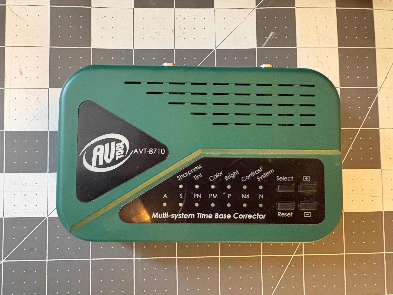 AV Toolbox AVT-8710 Time Base Corrector (Green Box) - ‘04 Build- For Parts/As-Is