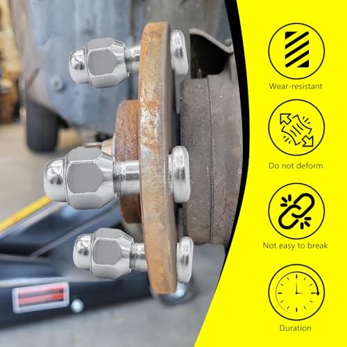 4PCS M12x1.5 Wheel Lug Stud Nut Set, Lug Nuts, Car Accessories Front Rear Left