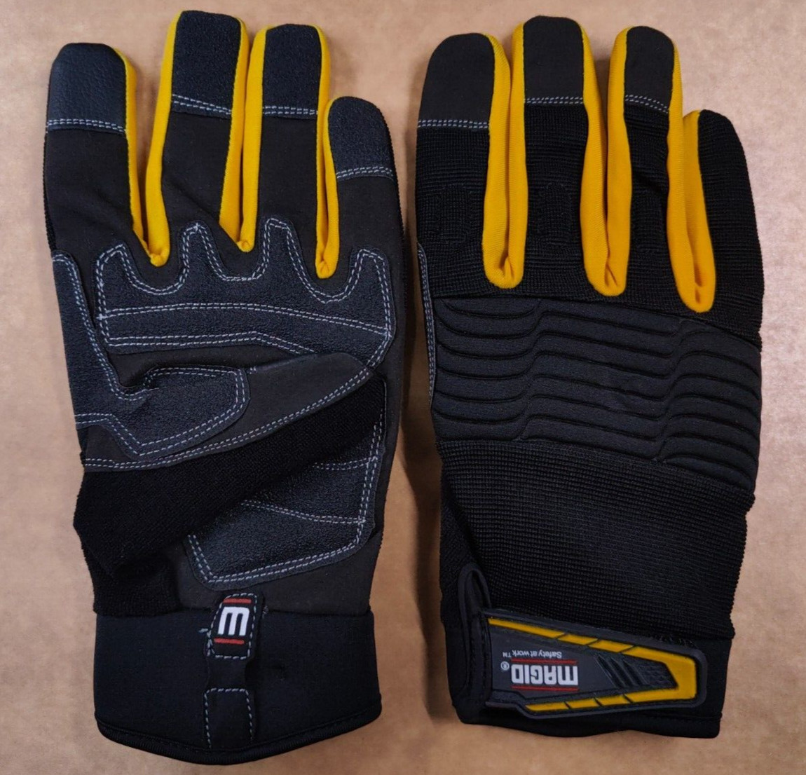 Magid ProGrade Plus Synthetic Leather Palm Heavy Duty Work Glove Men Large / XL