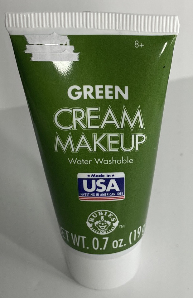 Tube of Green Cream Makeup Clown Makeup Face Paint Body Paint Sealed Tube