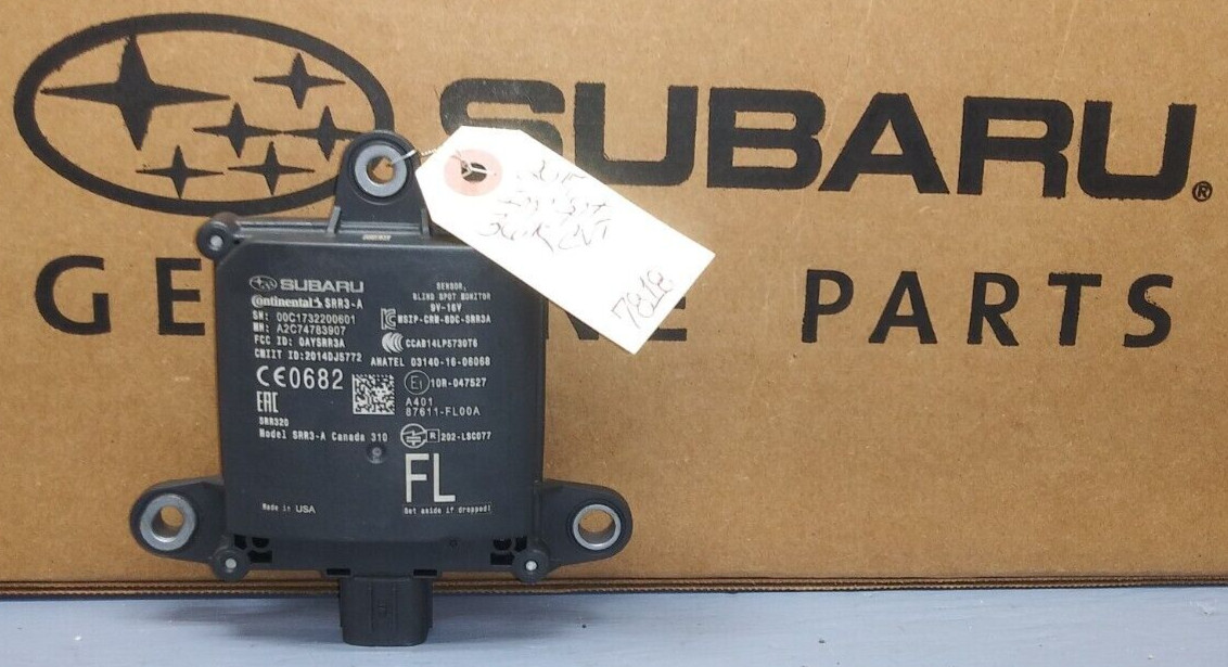 2017-18 Subaru Impreza Blind Spot Radar 87611FL00A 36K 7818