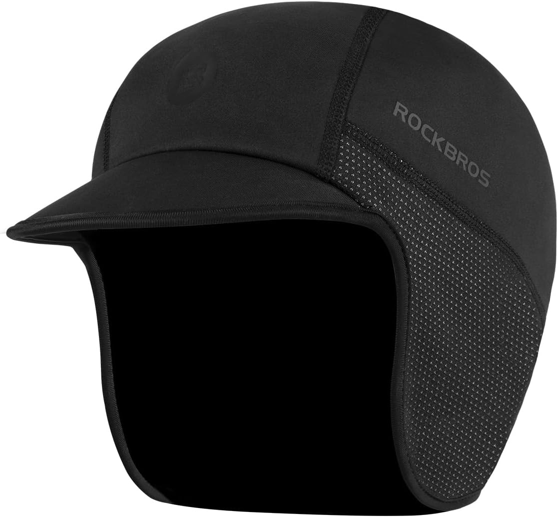 Winter Cycling Caps for Men Women Windproof Cycling Hat with Sun Visor Under ...