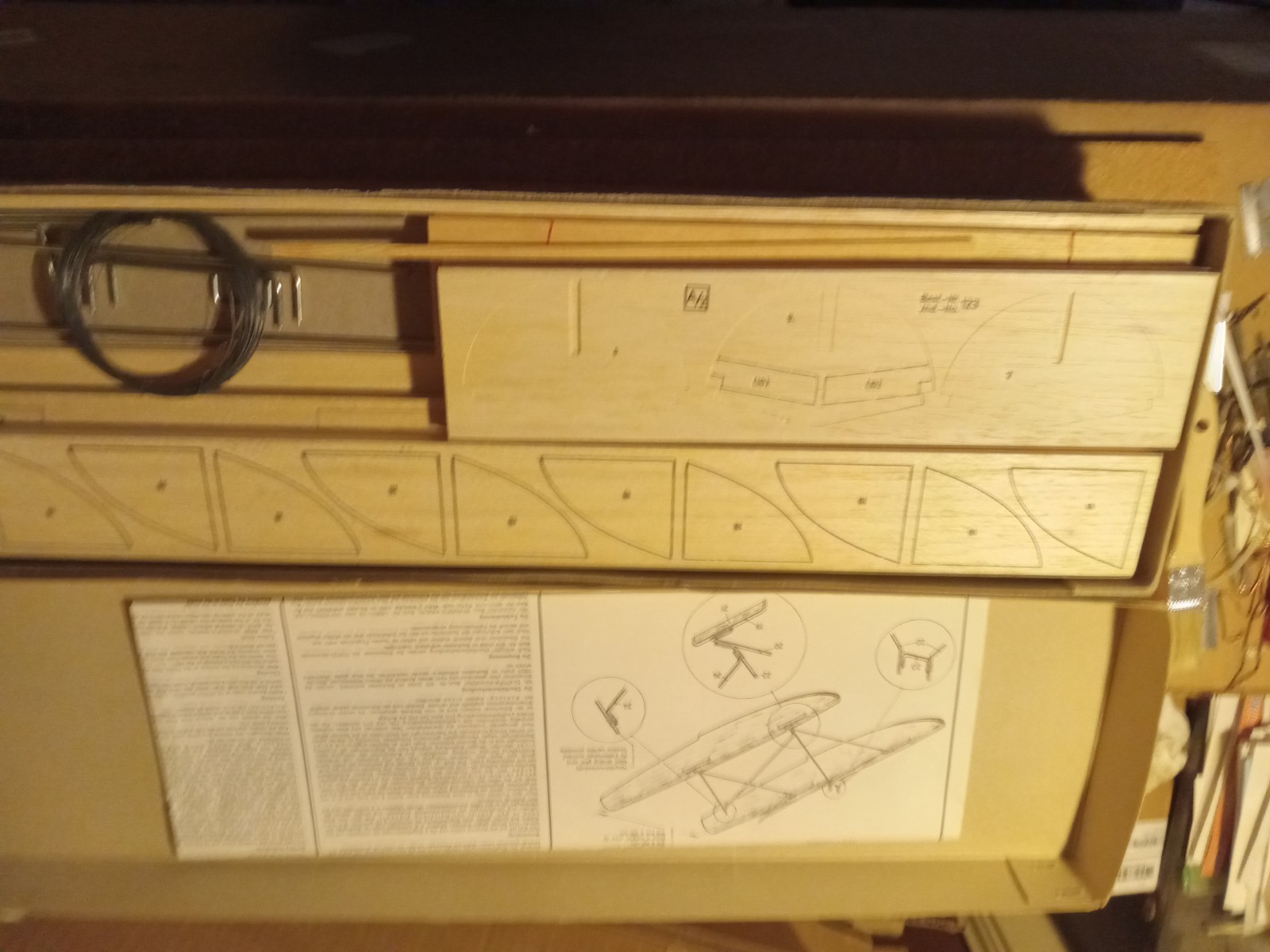 Vintage German Graupner Middle Stick kit with float kit
