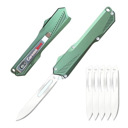Self-Retracting Utility Knife - EDC Folding Scalpel, 5PCS Auto Retractable Blade