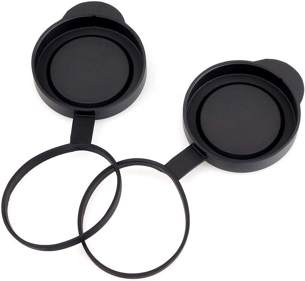 SVBONY Protective Rubber Objective Lens Caps for Fits Binoculars with Black