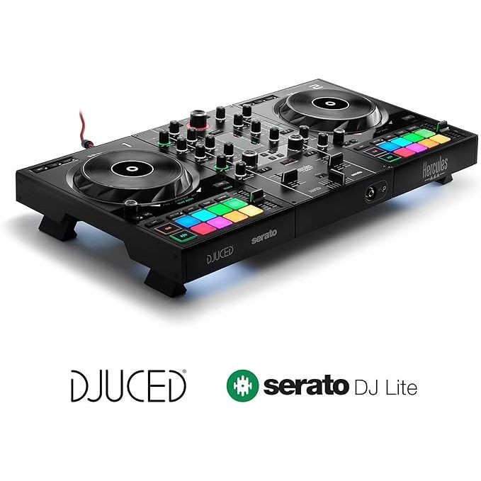 Hercules DJControl Inpulse 500: 2-deck USB DJ controller for Serato DJ and
