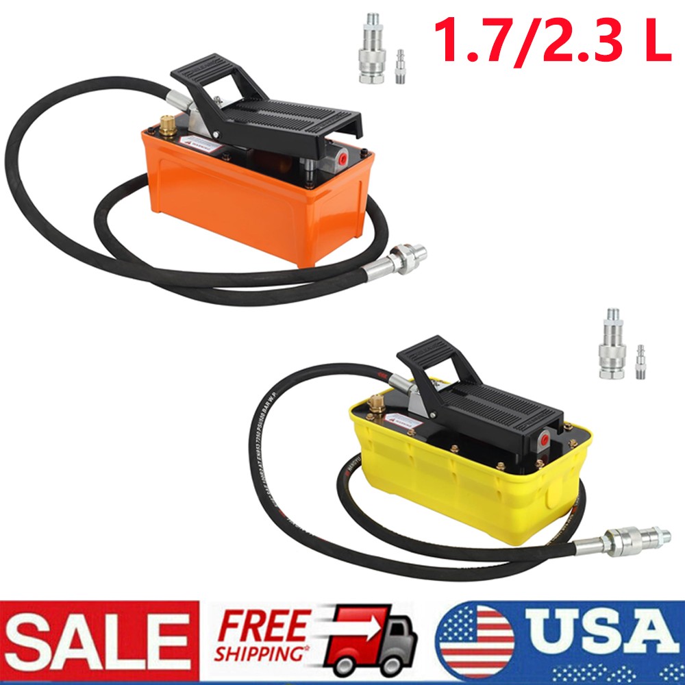 Pneumatic Hydraulic Pump 10000PSI 1.7/2.3 L 1/2Gallon Reservoir 3/8'' Outlet